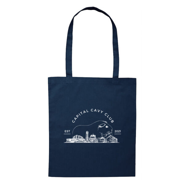 Capital Cavy Club Tote Bag - White Font Thumbnail